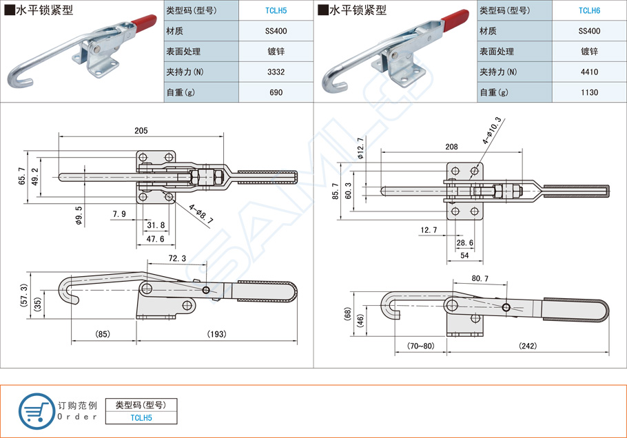 門閂式快速夾鉗的夾持力范圍是多少