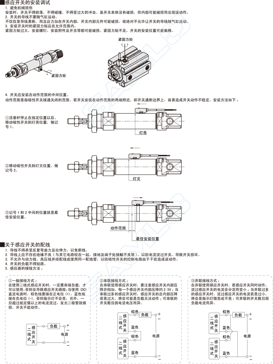 磁性開關(guān)DSA安裝調(diào)試