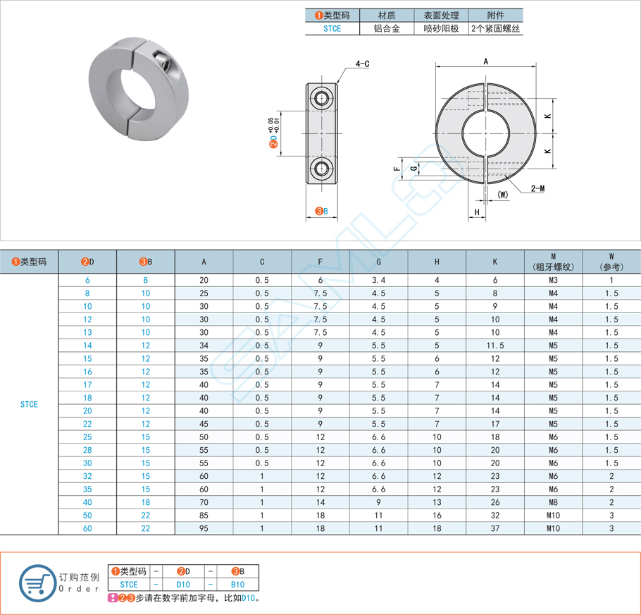 分離型固定環(huán)尺寸怎么選 分離型固定環(huán)尺寸怎么選