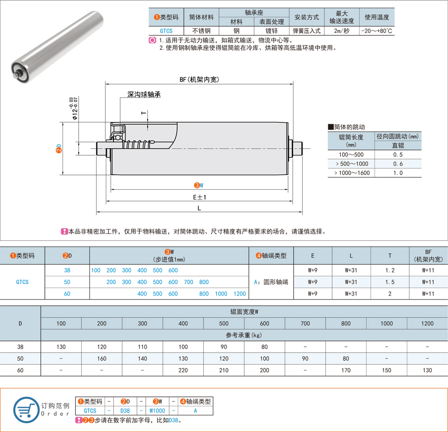 無動力輸送輥筒的正確安裝與維護