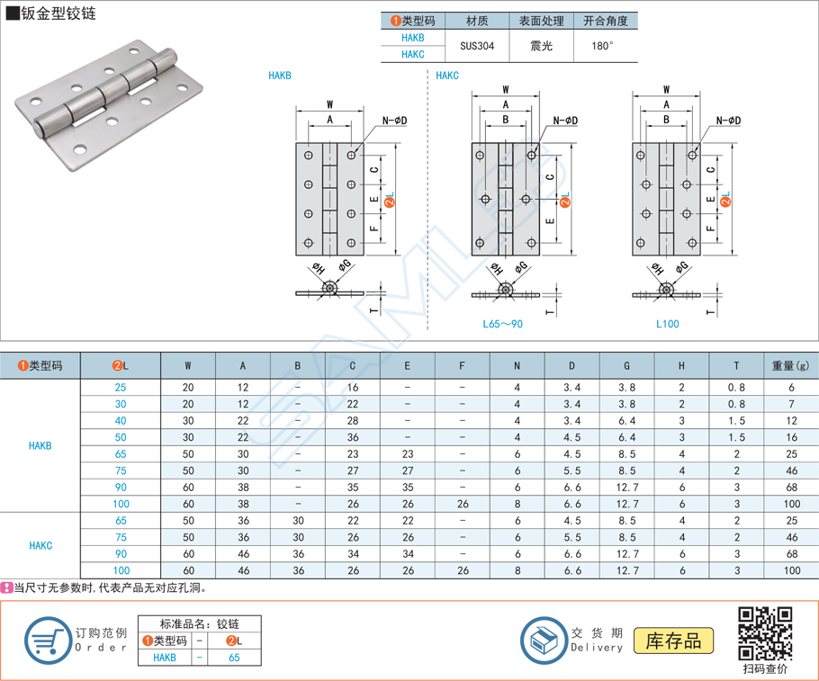 鈑金型鉸鏈加工定制注意事項(xiàng)